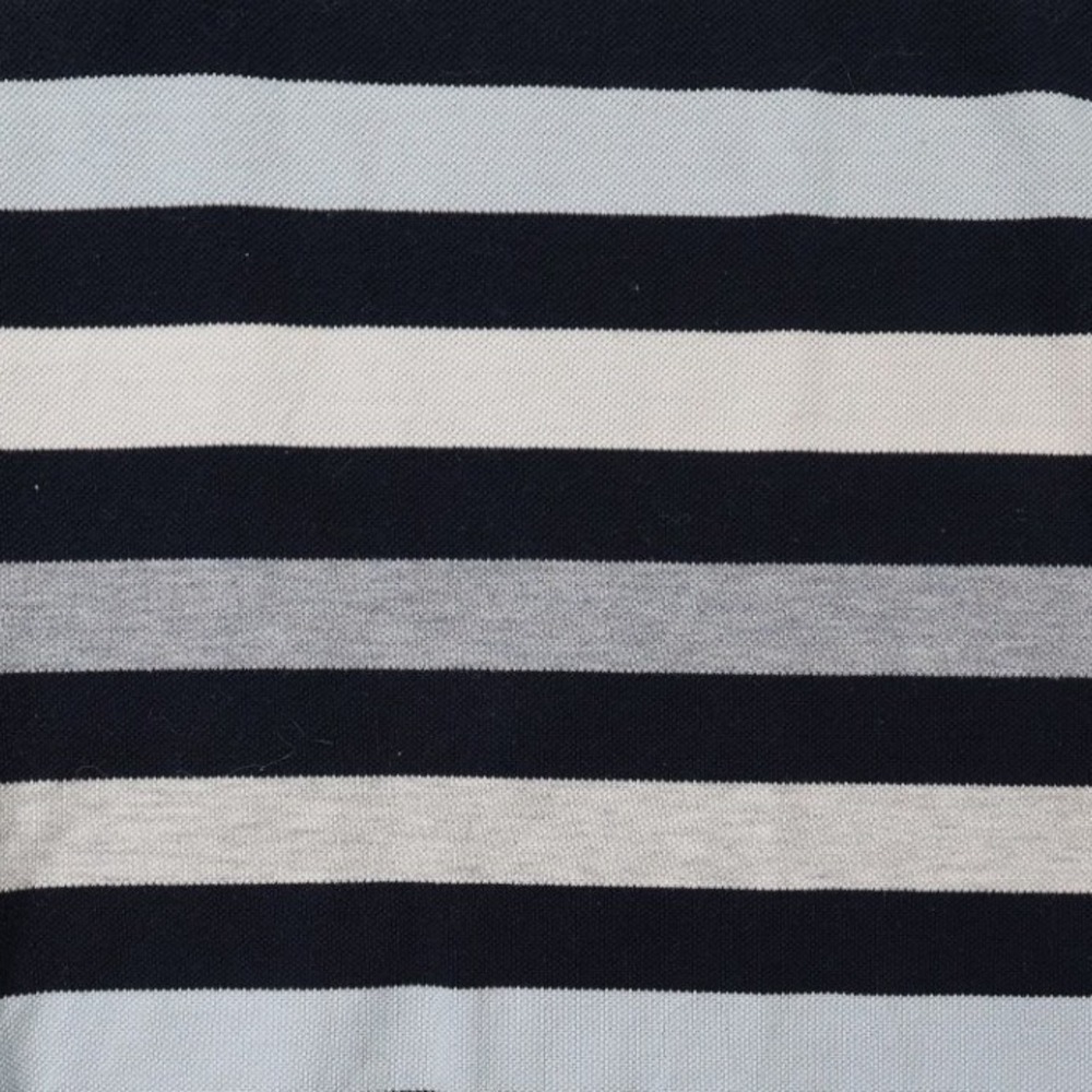 Austin Reed Polo Shirt Mens XXL Blue Excellent Striped Mercerized Cotton - Picture 4 of 6